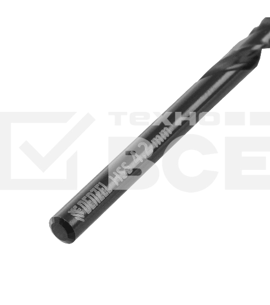 Сверло по металлу Denzel 4,2 мм, HSS-Tin, Golden Tip, 10 шт.