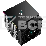 Кулер для процессора DEEPCOOL AK620 DIGITAL SE LGA20XX/1700/1200/115X/AM5/AM4 (9шт/кор, TDP 260W, PWM, DUAL Fan 120мм, 6 тепл. трубок, ARGb, черный) RET (R-AK620-BKADMN-GJD), фото9
