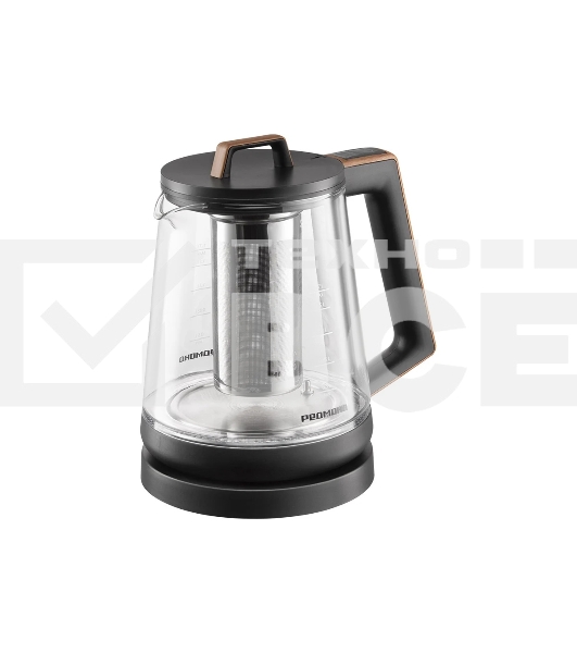 Чайник электрический Redmond KG-251 черный с деревом