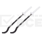 Комплект плоских кронштейнов Royal Thermo с дюбелями 7,2х170мм, черные, фото3