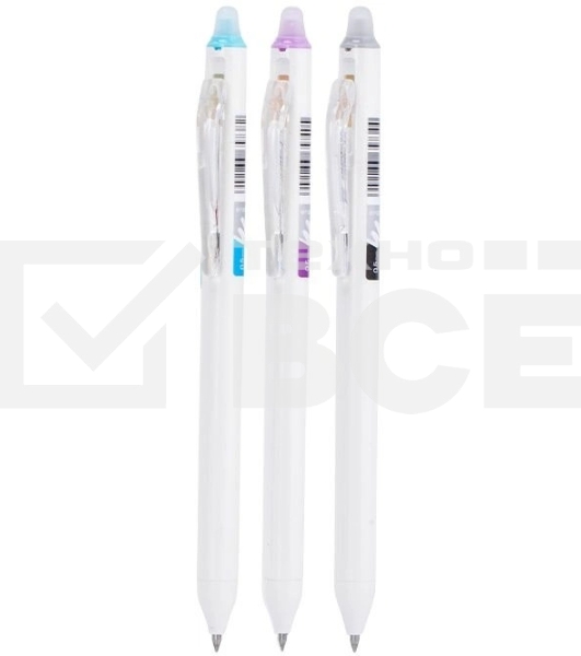 Набор ручек гелевых Deli EG160-3AS белый (3шт) стираемая