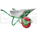 Тачка садово-строительная Сибртех с PU колесом, грузоподъемность 180 кг, объем 90 л, фото6