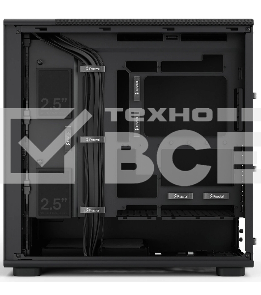 Корпус Fractal Design Epoch XL Black Solid, Full-Tower, чёрный, 3 x 140 мм
