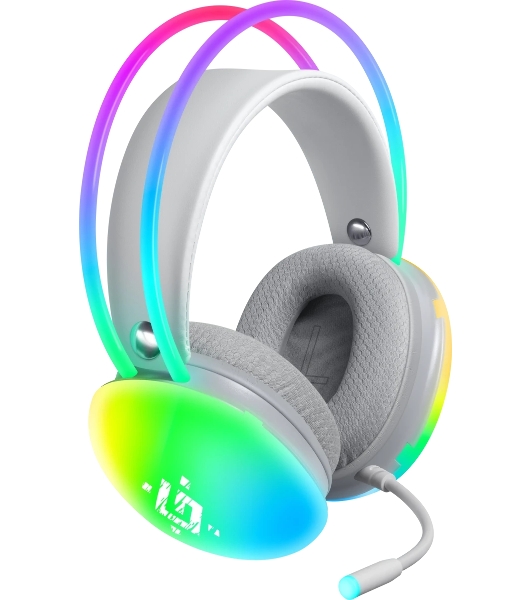 Гарнитура Defender Ignis белый, проводная, подсветка