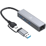 USB-концентратор Digma DHUB-LAN-4port, USB-C + USB-A, USB 3.0+USB 2.0, USB, фото13