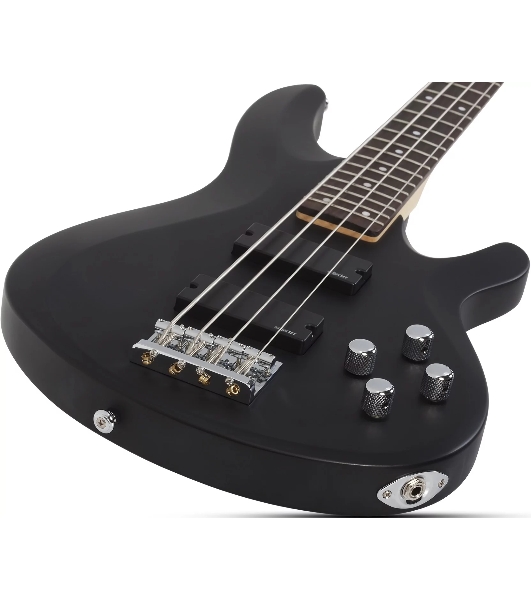 Бас-гитара SCHECTER C-4 DELUXE SBK - бас-гитара 4-струнная, цвет черный матовый