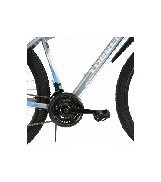 Велосипед Torrent Impulse (рама СТАЛЬ 18'', внедорожный, 21 скорость, SHIMANO, колеса 29д)29'' / 18'' сталь/ Серо-голубой