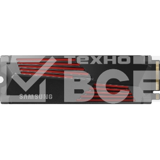 Накопитель SSD Samsung 990 PRO, 1000GB, PCIe 4.0 x4, M.2 2280, NVMe, R/W 7450/6900, с радиатором