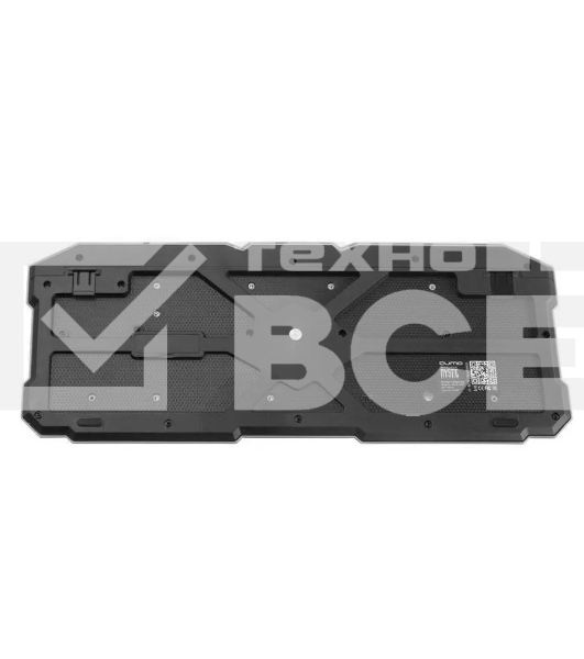 Игровой набор Qumo Mystic K58/M76, кл-ра проводная 104 + 10 клавиш мультимедиа, встроенные подсветки общая + кнопок 3 цвета, мышь проводная, оптическая, 1200/1600/2400/3200 dpi с подсветкой, коврик