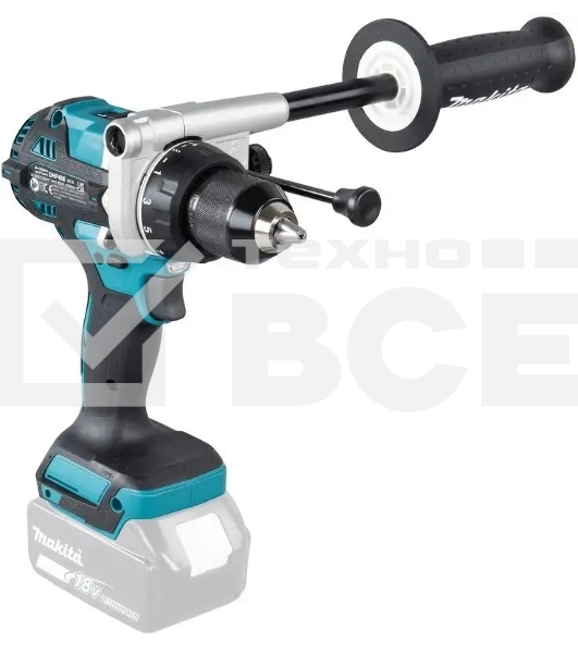 Дрель-шуруповерт аккумуляторная ударная бесщеточная Makita 18В, 13мм, 130Нм (без АКБ и ЗУ)