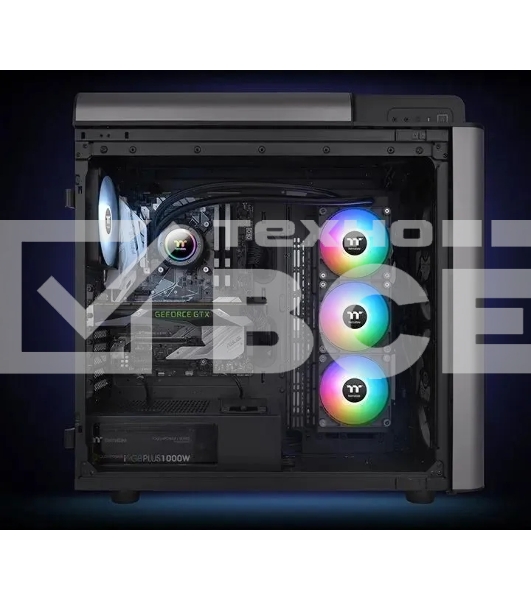 Система водяного охлаждения Thermaltake TH420 V2 ARGB Soc-AM5/AM4/1151/1200/1700 черный 4-pin 34.7dB Al+Cu Ret (CL-W376-PL14SW-A)