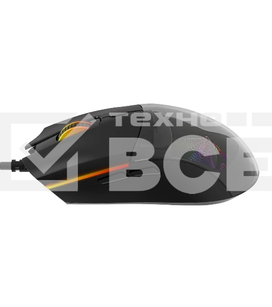 Мышь проводная Oklick 714GM черный, 3200 dpi, USB, кнопки - 7