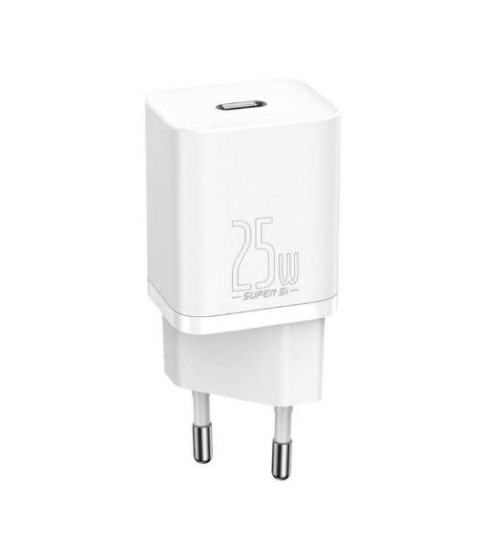 Сетевое зарядное устройство Baseus Super Si 25W EU White (CCSP020102)