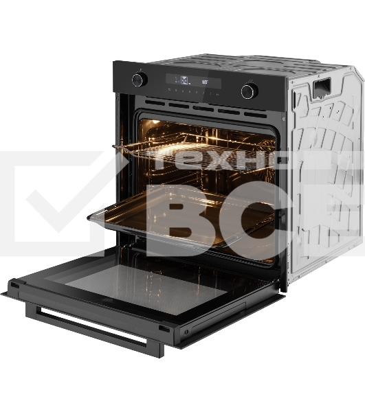 Духовой шкаф электрический Weissgauff EOM 741 PDB Black Edition черный