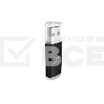 Флеш диск Maxvi MP 128GB USB 2.0 black, монолит с колпачком, металл + ABS пластик, фото4
