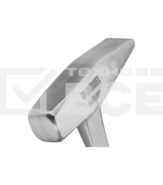 Молоток слесарный Denzel 600 г цельнометаллический, двухкомпонентная рукоятка