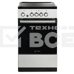 Плита электрическая De Luxe 506004.04ЭС-010 серебристый, конфорок 4 шт, духовка 60 л, 50 см x 87 см x 60 см, фото 1