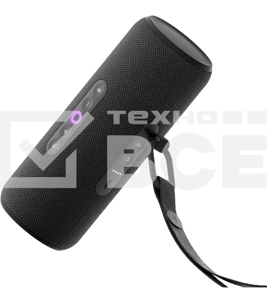 Умная колонка Yandex Стрит Алиса черный 30W 2.0 BT/Wi-Fi 10м 3300mAh (YNDX-00030BLK)