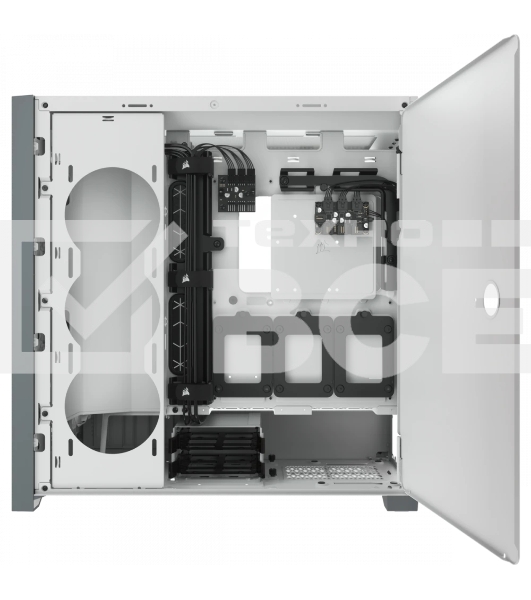 Компьютерный корпус Corsair iCUE 5000X RGb CC-9011213-WW Tempered Glass Mid-Tower Smart Case, White