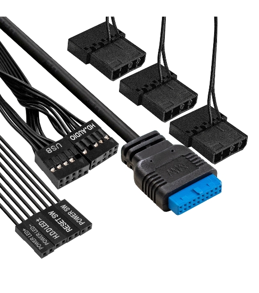 Компьютерный корпус Miditower ExeGate EVO-8227-EVO800 (ATX, БП EVO800RGb с вент. 12 см, 2*USB+1*USB 3.0+HD Audio, черный, 3 вент. RGb, закаленное стекло)