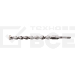 Бур по бетону Denzel двойная спираль, Cobalt W-tip, 22x310 мм, SDS PLUS, фото 1