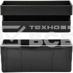 Полочка прямая из высокопрочного АБС пластика, ЧЕРНАЯ матовая, глубокая BRIMIX 5679, фото3