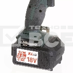 Профессиональный ударный бесщеточный шуруповерт Klpro KLDM18B-50 (18В, Li-ion-2шт, 5.0А·ч, 60Нм, ручка, З/У-4А,в кейсе), фото5