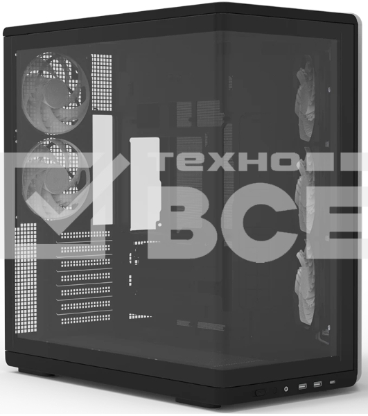 Компьютерный корпус ZALMAN MidTower P60 black (ATX, без БП, 2xUSB 3.0+USB Type C, 5x120мм ARGb) (Zalman P60 Black)