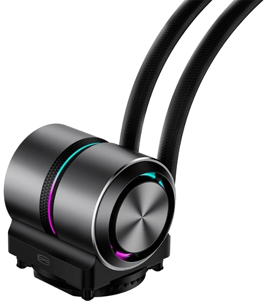 Система охлаждения Water Cooling System PCCooler DE360 Pro BK (300W, 360мм, Black, ARGB Pump, Fans: 3x120мм, 86.73CFM, 32dBA, 2200RPM/Pump height 57мм, 28dBA, 3200RPM, Rad thickness 27мм/S: 1851, 1700, 1200, 115X, AM5, AM4, AM3)