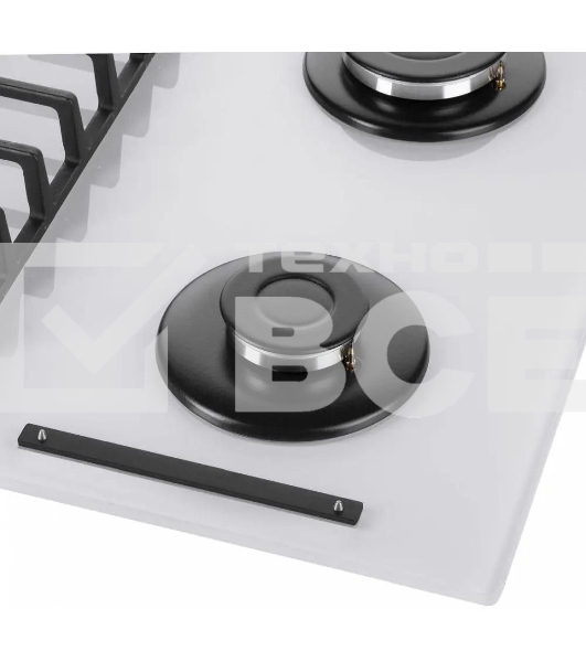 Газовая варочная панель Maunfeld EGHG.64.63CW/G, 4 конфорки, закаленное стекло, белый