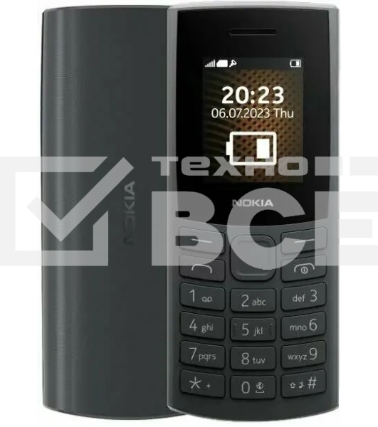 Мобильный телефон Nokia 105 TA-1569 SS EAC1 черный/угольный