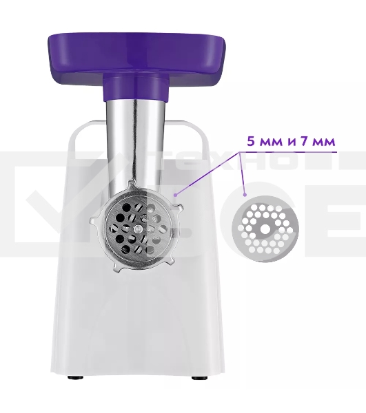 Мясорубка Kitfort КТ-2112-1 1300Вт белый/синий
