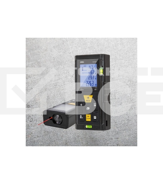 Лазерный дальномер Deli DL4168 (Диапазон измерения 0,05~40м, точность измерения: ±3мм)