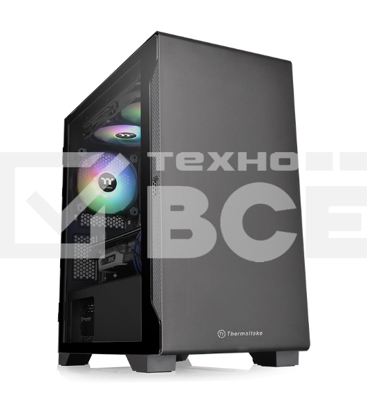 Корпус S100 TG CA-1Q9-00S1WN-00 Black/Win/SPCC/Tempered Glass*1/120mm Standard Fan*1