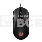 Мышь проводная Qumo UFO M77 черный, 2400 dpi, USB, кнопки - 6, фото 1