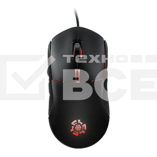 Мышь проводная Qumo UFO M77 черный, 2400 dpi, USB, кнопки - 6