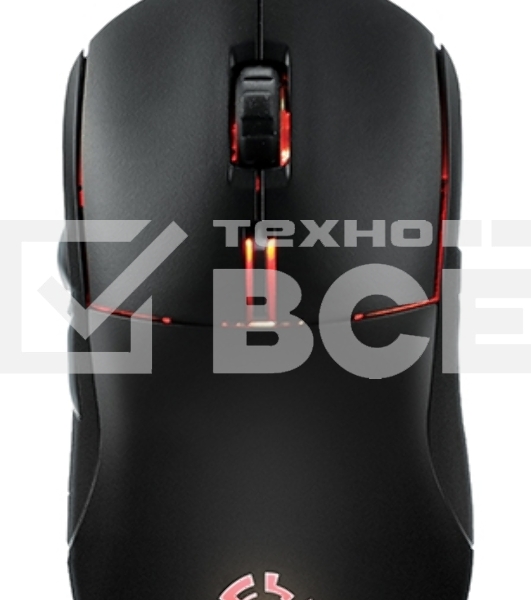 Мышь проводная Qumo UFO M77 черный, 2400 dpi, USB, кнопки - 6