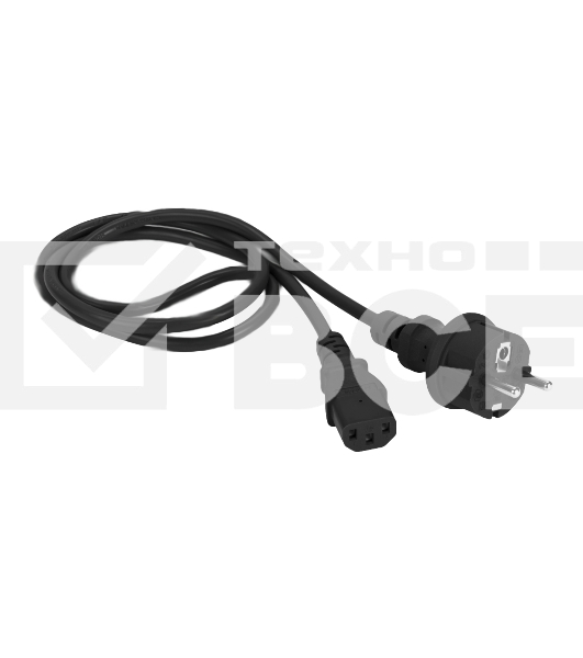 Шнур питания Lanmaster LAN-PP13/SH-10-BK C13-Schuko проводник.:3x0.75мм2 10м 250В 10А черный