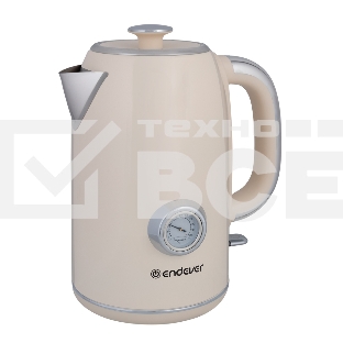 Чайник электрический Endever Skyline KR-257S 2200 Вт, 1,7 л, бежевый, 6 шт/уп.