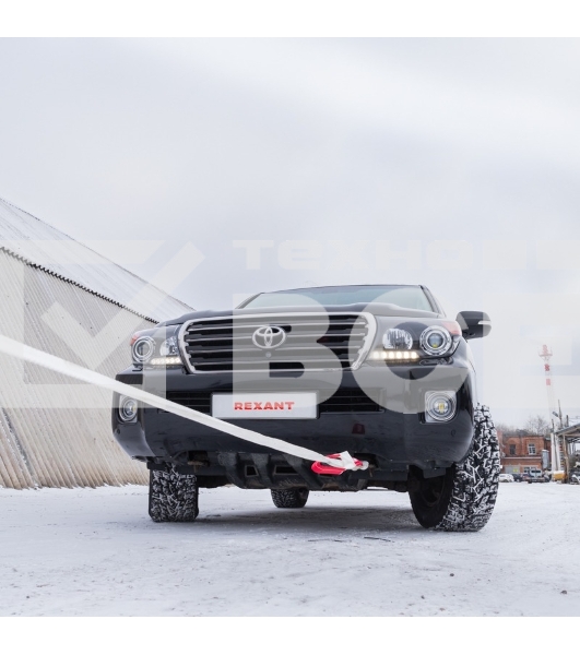 Трос динамический (стропа) Rexant 10т, 9м, белый, в чехле 80-0240