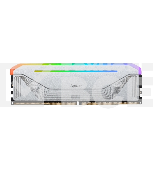 Оперативная память Apacer Nox, DDR5, 16GB (1x16 GB), 6400 MHz, CL32, DIMM, радиатор, RGB, белый
