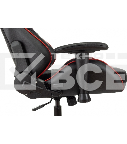Кресло игровое Бюрократ VIKING 4 AERO RUS белый/синий/красный/черный, искусст. кожа/ткань, две подушки