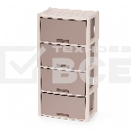 Комод Альтернатива Колорит, 4 секции, бежевый М7834, фото4