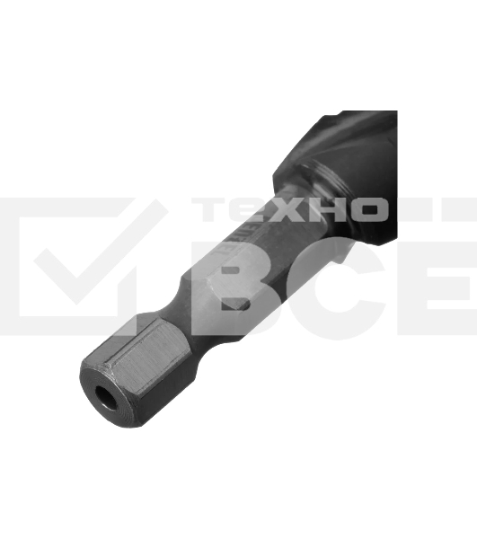 Сверло ступенчатое Denzel 4-5-6-7-8-9-10-11-12 мм, Р6М5, 6-гр. хвостовик 723602