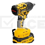 Гайковерт ударный аккумуляторный бесщет. Denzel CIWH-BL-20-500, Li-Ion, 20 В, фото3