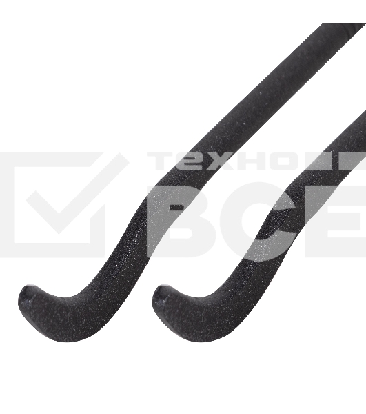 Комплект плоских кронштейнов Royal Thermo с дюбелями 7,2х170мм, черные