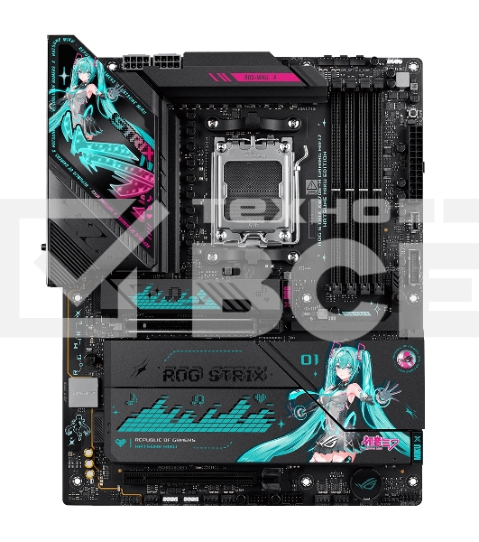 Материнская плата ASUS ROG STRIX X870E-H GAMING MIKU AM5 ATX 4xDDR5 2xPCIEx16 4xM.2 3xUSB-C HDMI 5GLAN Wi-Fi 7 