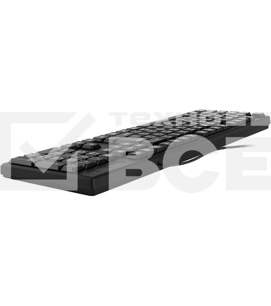 Клавиатура Oklick 100M HW3 проводная, USB Type-A, чёрный