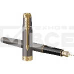 Ручка перьевая Parker Sonnet Grey Core GT (2213680) сталь нержавеющая, F, подарочная коробка, фото4