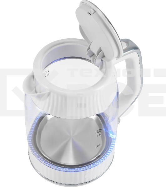 Чайник электрический Vitek VT-WK1059 1.7л. 2200Вт белый корпус: стекло/пластик